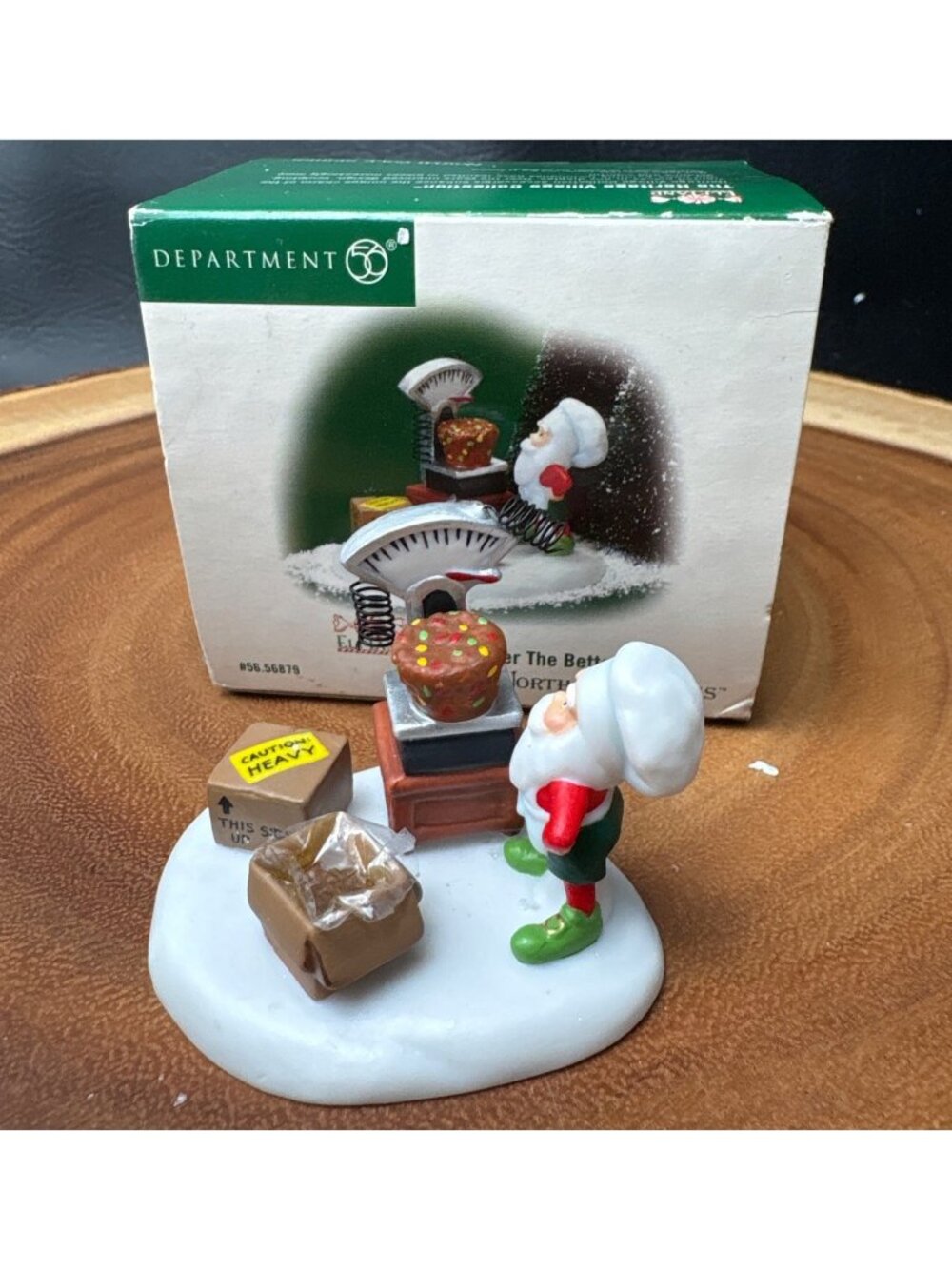 Department 56 Elfland "The Heavier The Better" North Pole Santa Figurine Box 565